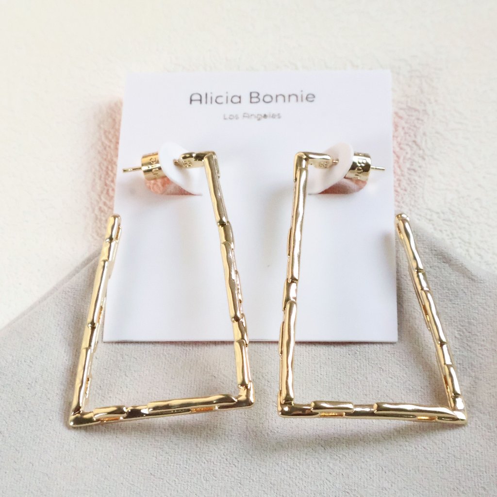 Alicia Bonnie Gold Cora Drop Earrings New 12$